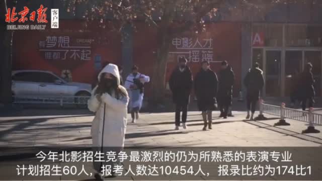 6万人今起逐梦北影，表演专业仍是大热门