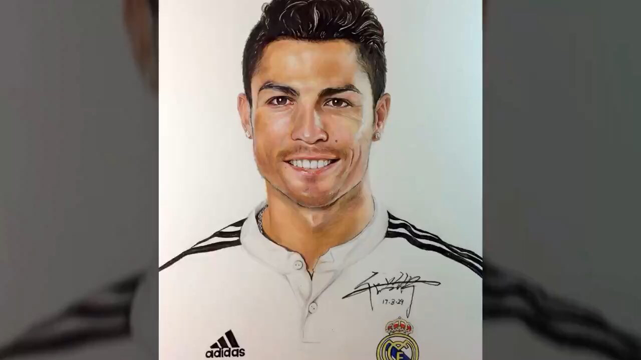 c罗彩铅手绘过程